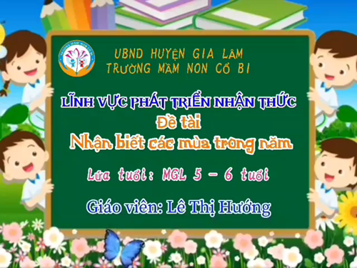 Ptnt: nhận biết các mùa trong năm